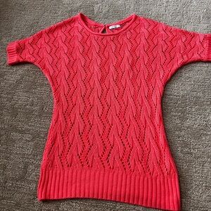 dELiA*s Bright Coral Knit Top